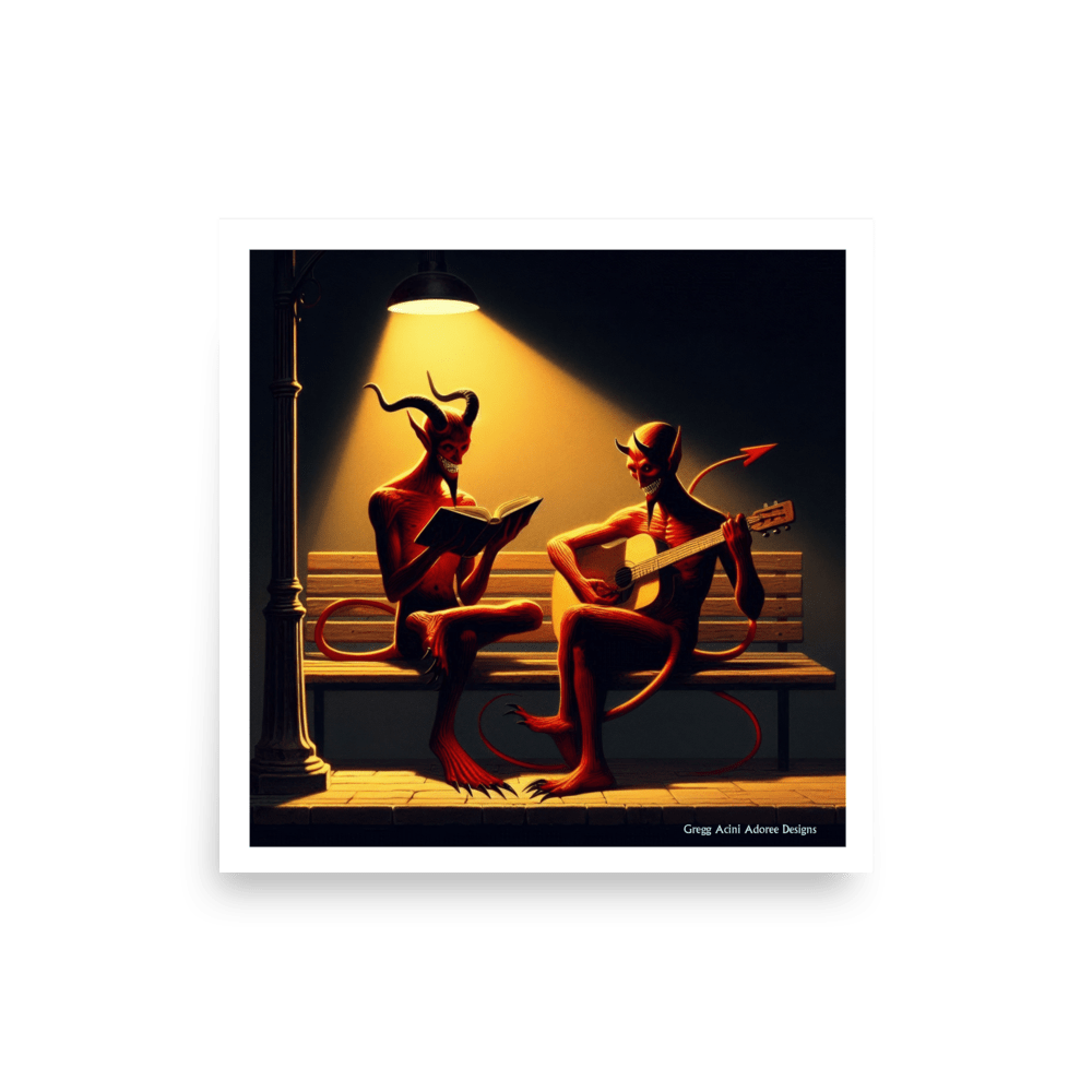 Fiend Friends Photo paper poster - Gregg Acini Adoree Designs - Poster