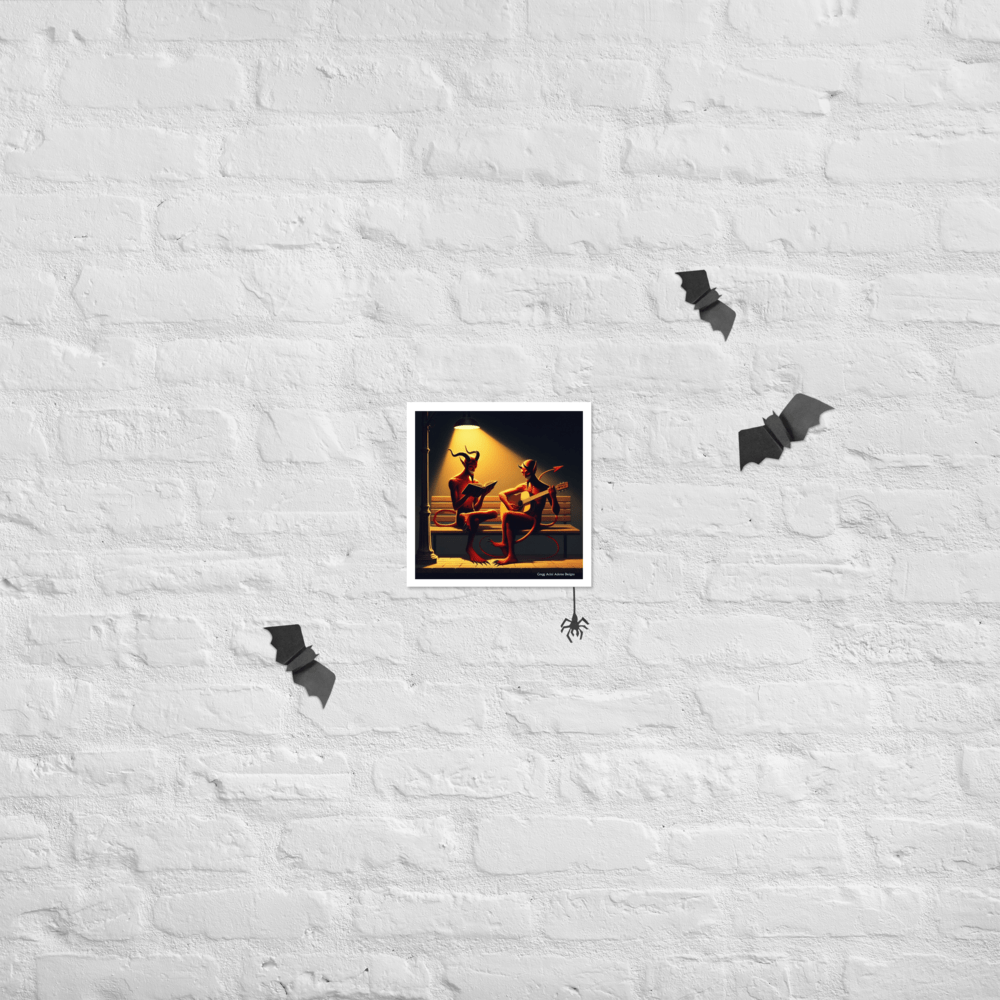 Fiend Friends Photo paper poster - Gregg Acini Adoree Designs - Poster