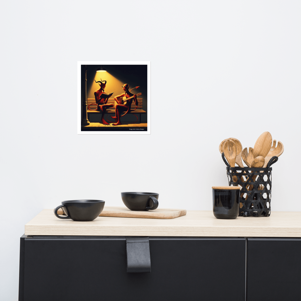 Fiend Friends Photo paper poster - Gregg Acini Adoree Designs - Poster