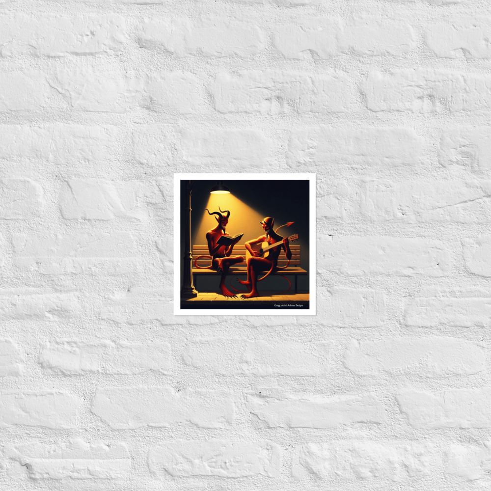 Fiend Friends Photo paper poster - Gregg Acini Adoree Designs - Poster