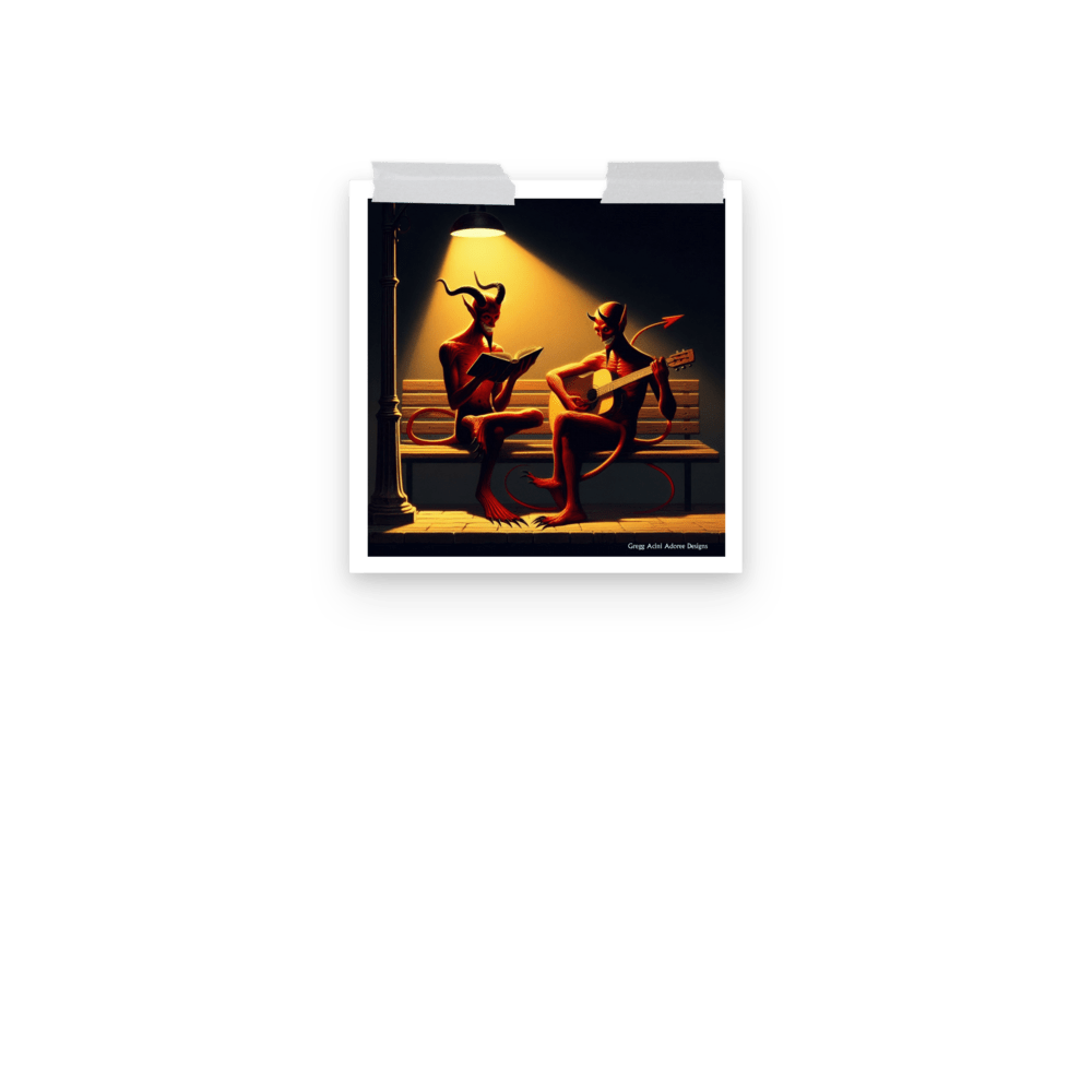 Fiend Friends Photo paper poster - Gregg Acini Adoree Designs - Poster