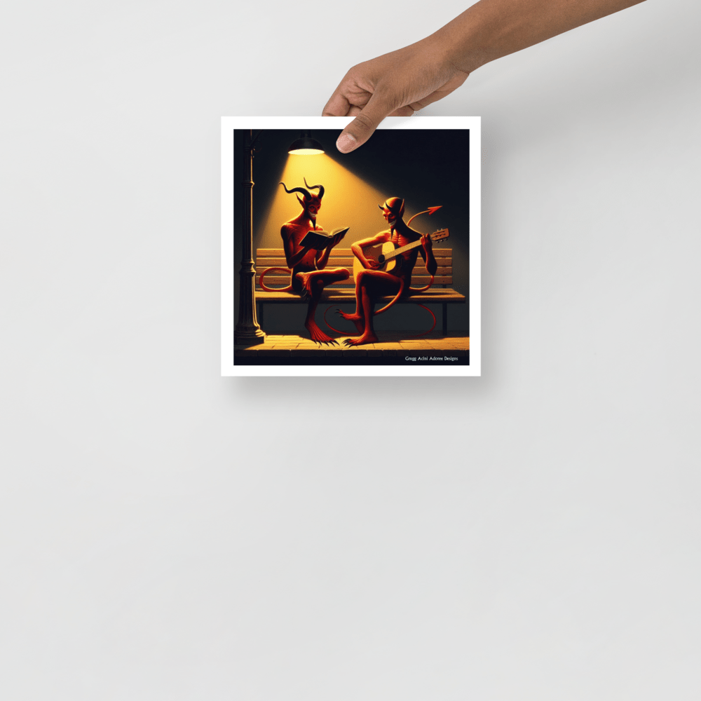 Fiend Friends Photo paper poster - Gregg Acini Adoree Designs - Poster