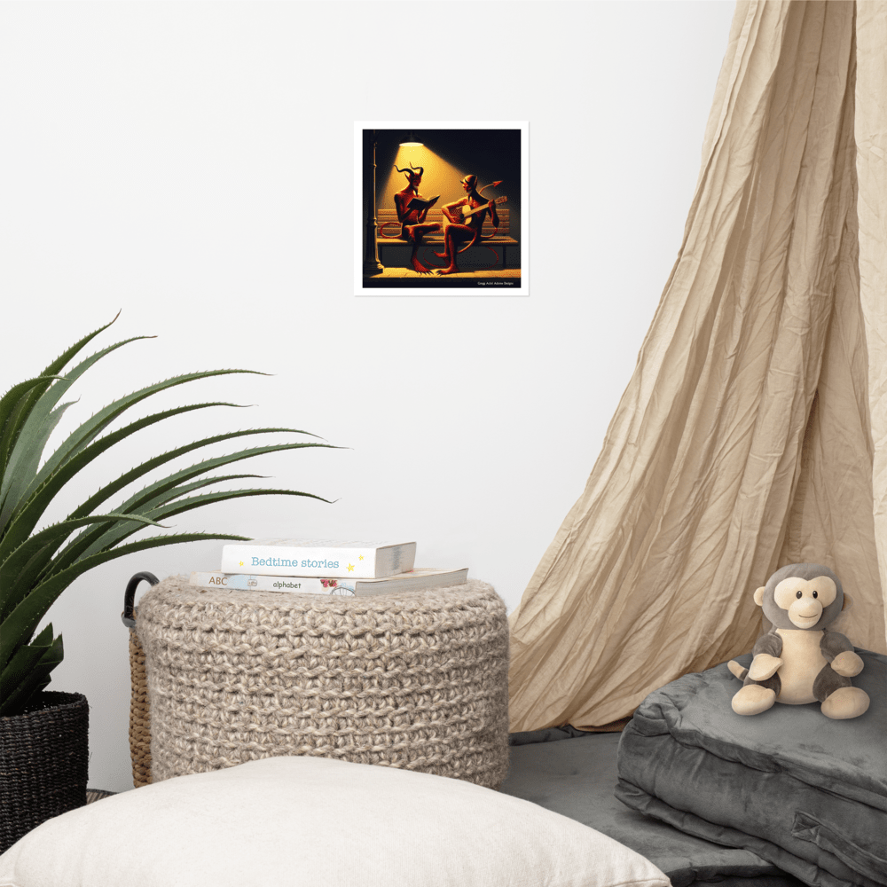 Fiend Friends Photo paper poster - Gregg Acini Adoree Designs - Poster