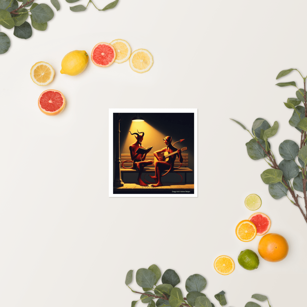 Fiend Friends Photo paper poster - Gregg Acini Adoree Designs - Poster