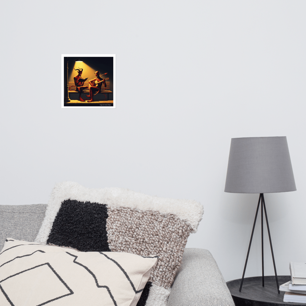 Fiend Friends Photo paper poster - Gregg Acini Adoree Designs - Poster