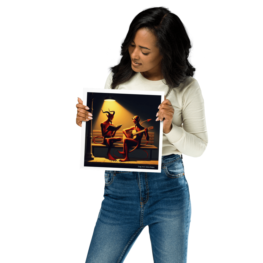 Fiend Friends Photo paper poster - Gregg Acini Adoree Designs - Poster