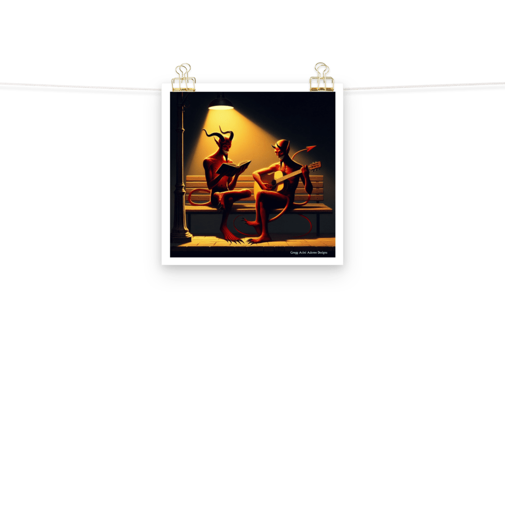 Fiend Friends Photo paper poster - Gregg Acini Adoree Designs - Poster