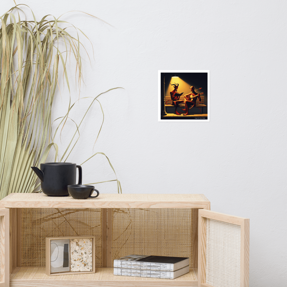 Fiend Friends Photo paper poster - Gregg Acini Adoree Designs - Poster