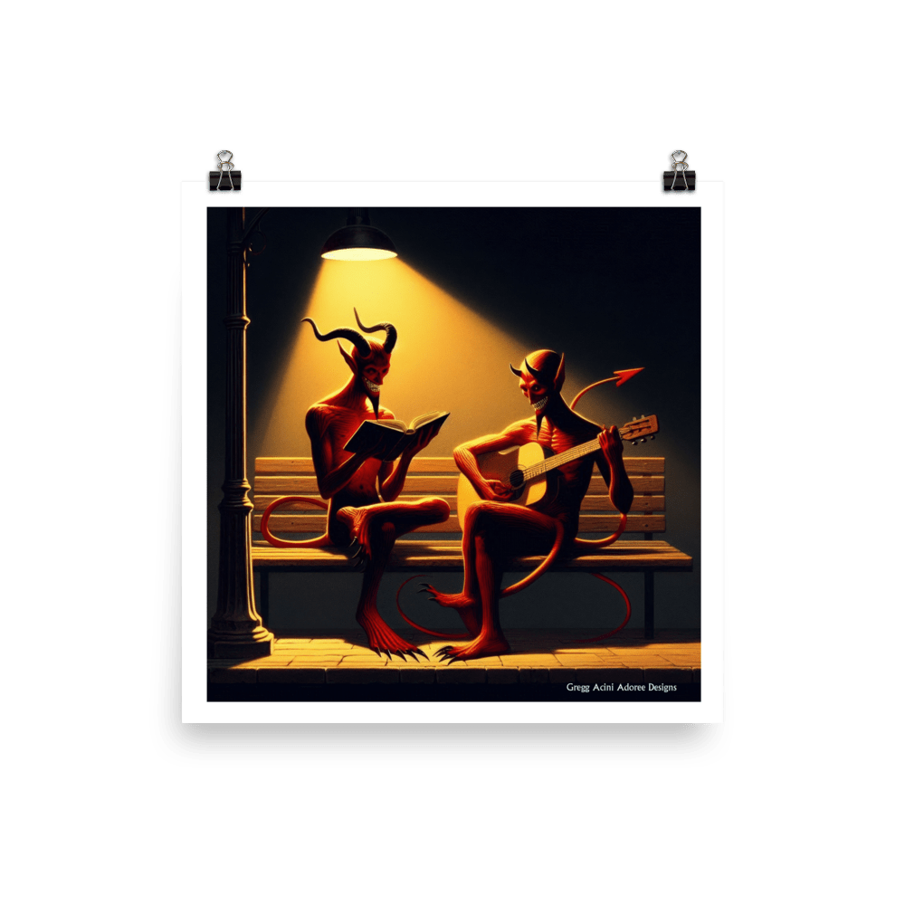 Fiend Friends Photo paper poster - Gregg Acini Adoree Designs - Poster