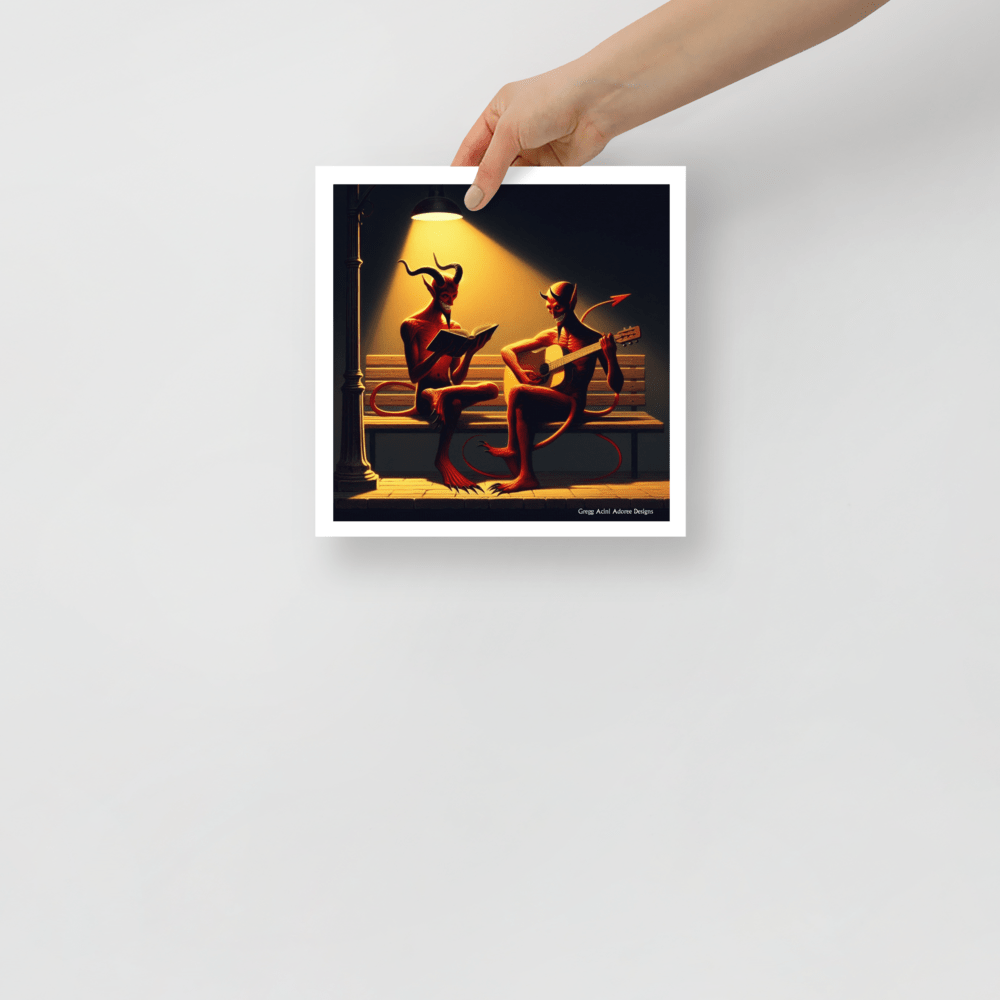 Fiend Friends Photo paper poster - Gregg Acini Adoree Designs - Poster