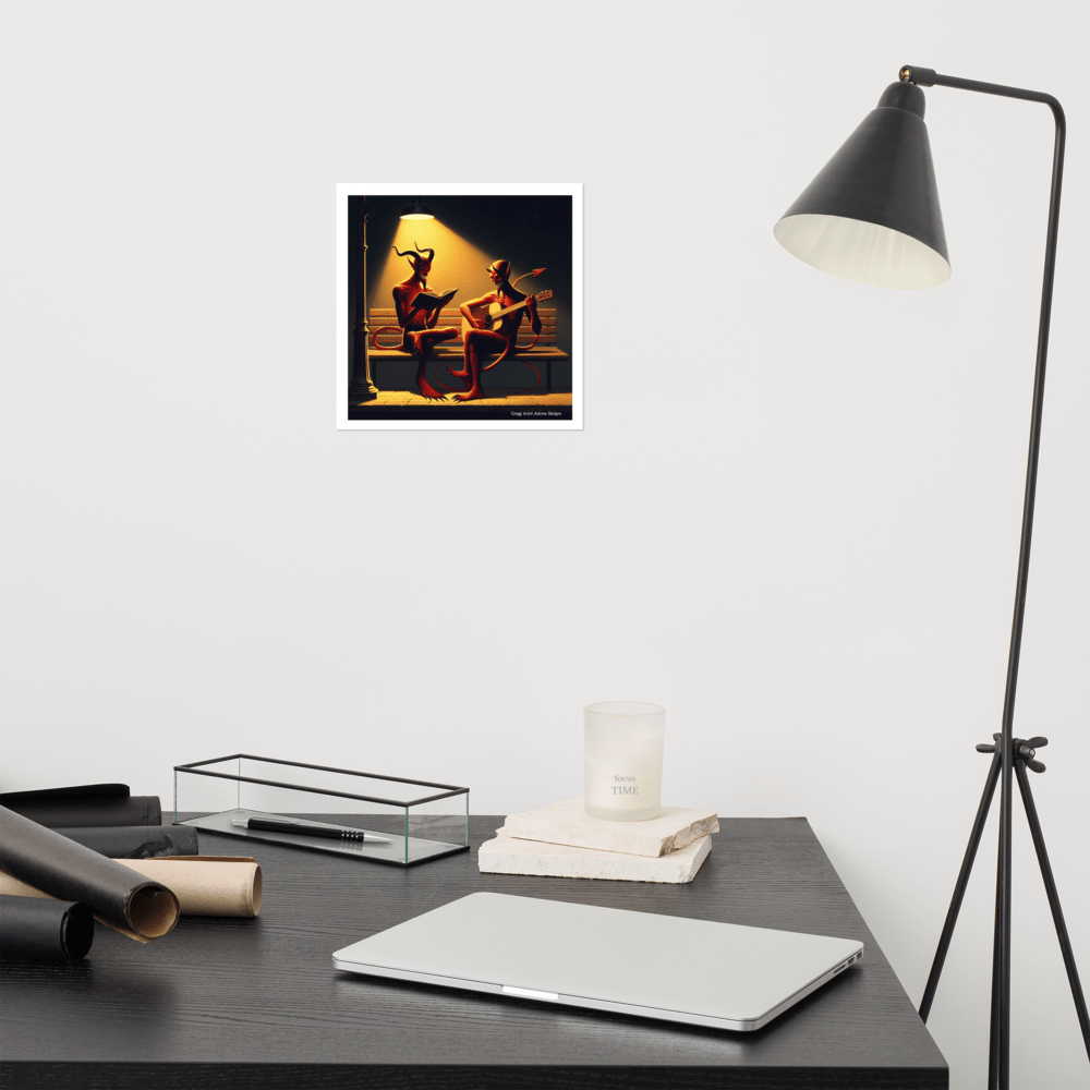 Fiend Friends Photo paper poster - Gregg Acini Adoree Designs - Poster