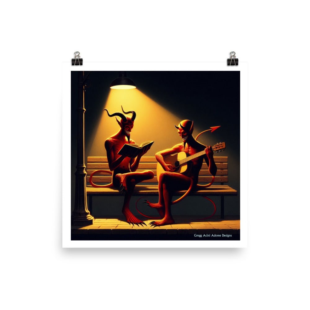 Fiend Friends Photo paper poster - Gregg Acini Adoree Designs - Poster