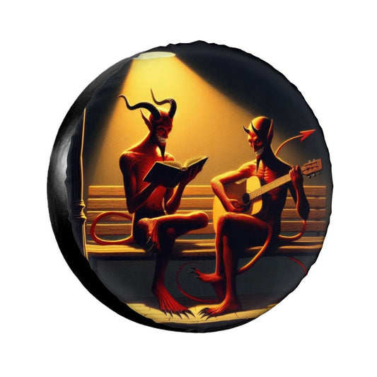 Fiend Friends - Thickened Spare Tire Cover - Gregg Acini Adoree Designs - Spare Tire Cover