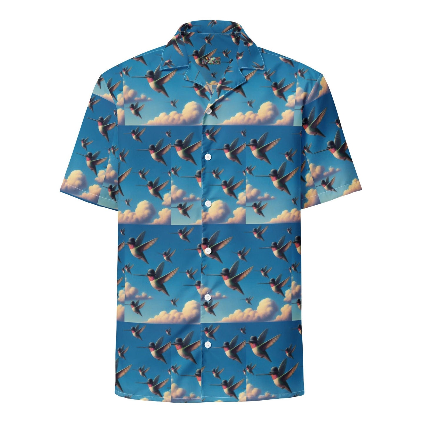 Flock of Hummingbirds Unisex button shirt by Gregg Acini Adoree Designs - Gregg Acini Adoree Designs - Button Down Shirt