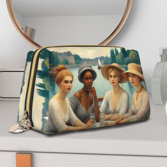 Florence is Late Large Leather Makeup Bag - Gregg Acini Adoree Designs - Bags