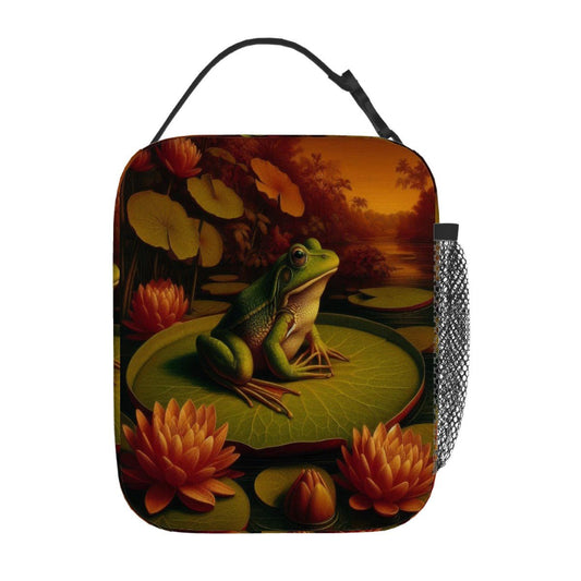 Frog on a Lilypad Lunch Bag - Gregg Acini Adoree Designs - Lunch Bag