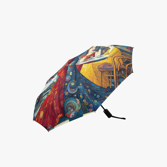 Girlfriends Automatic Folding Umbrella - Gregg Acini Adoree Designs - Umbrella