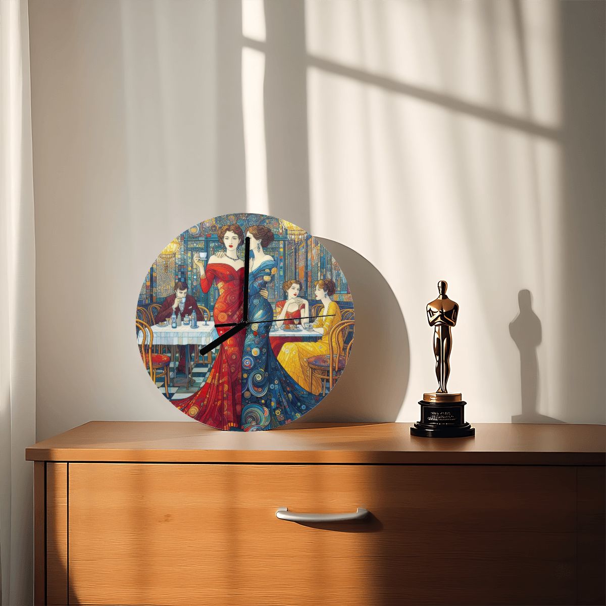 Girlfriends MDF Wall Clock (Made in USA) - Gregg Acini Adoree Designs - Wall Clock