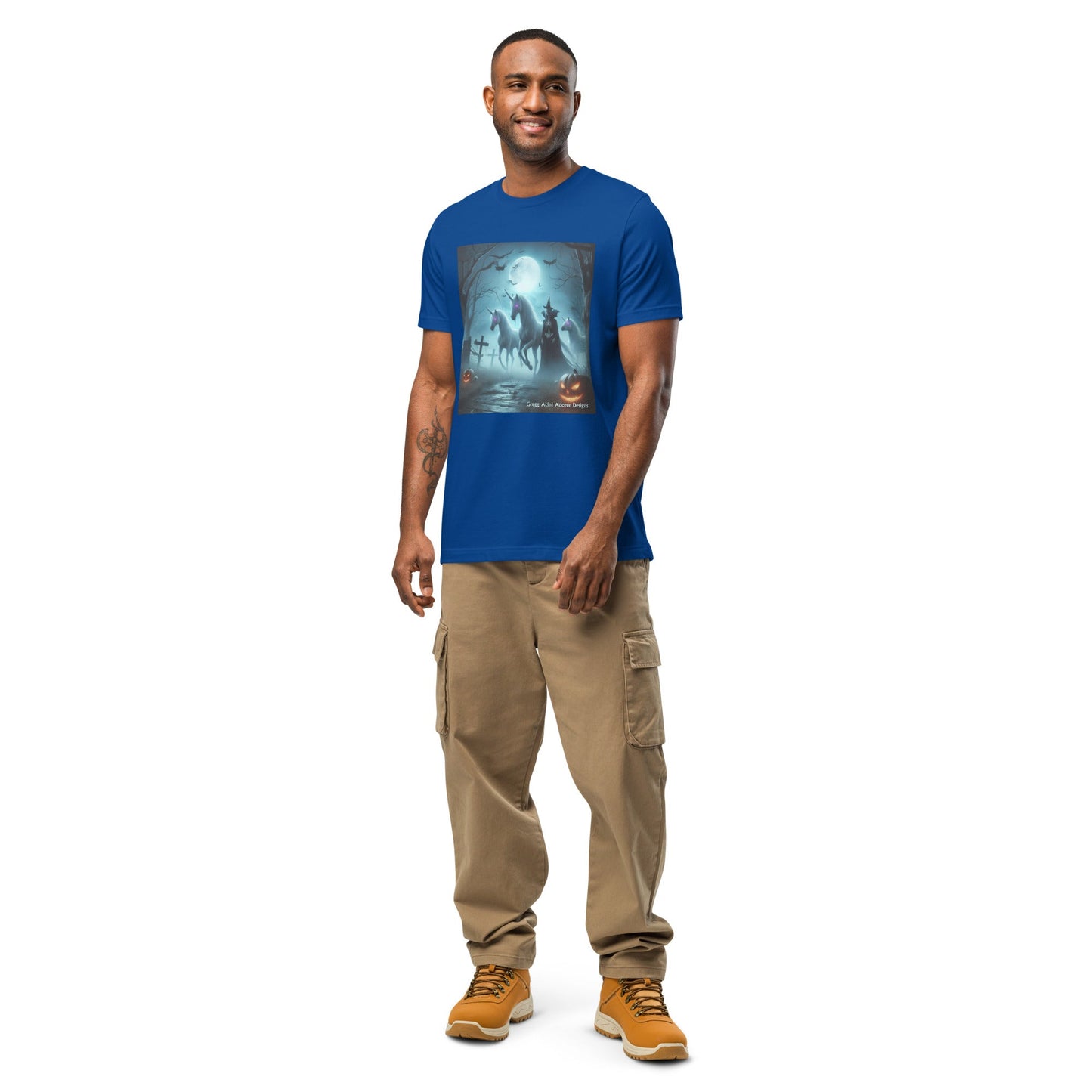 Halloween Unicorns with Friend Unisex t-shirt by Gregg Acini Adoree Designs - Gregg Acini Adoree Designs - Tee Shirt