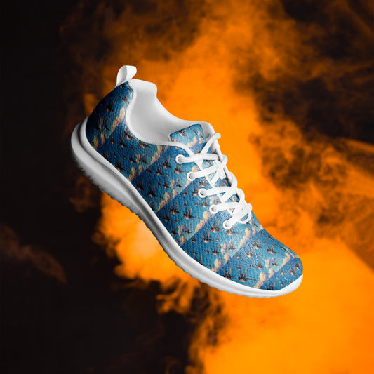 Hummingbird Flock Men’s athletic shoes by Gregg Acini Adoree Designs - Gregg Acini Adoree Designs - Shoes