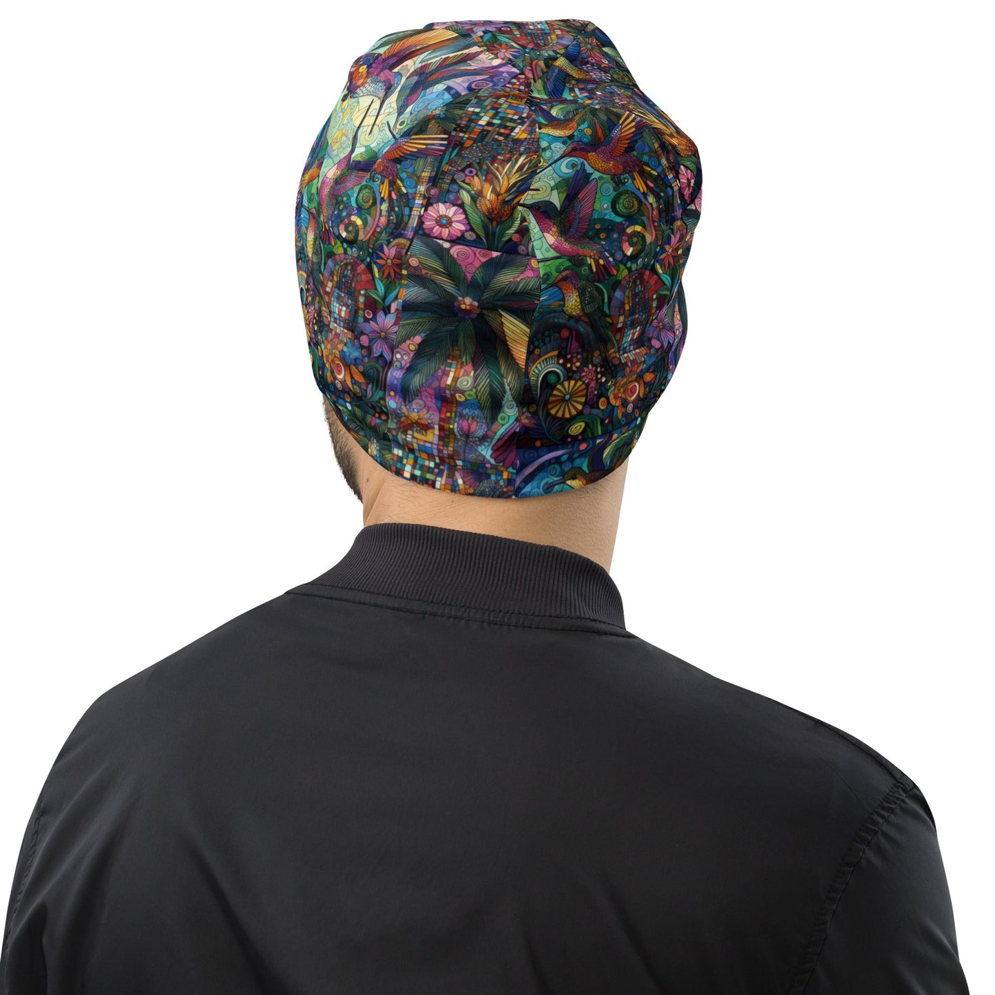 Hummingbird Kaleidoscope All - Over Print Beanie - Gregg Acini Adoree Designs - Beanie