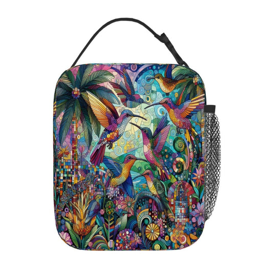 Hummingbird Kaleidoscope Lunch Bag - Gregg Acini Adoree Designs - Lunch Bag
