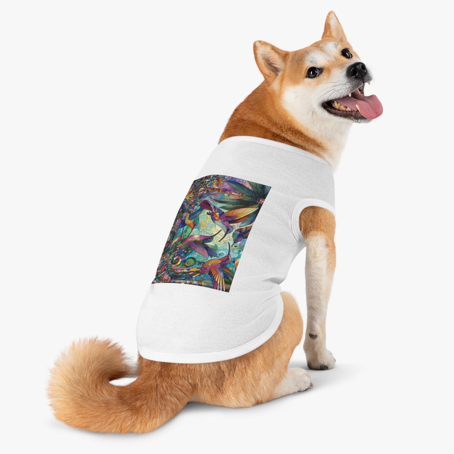 Hummingbird Kaleidoscope Pet Tank Top by Gregg Acini Adoree Designs - Gregg Acini Adoree Designs - Pets