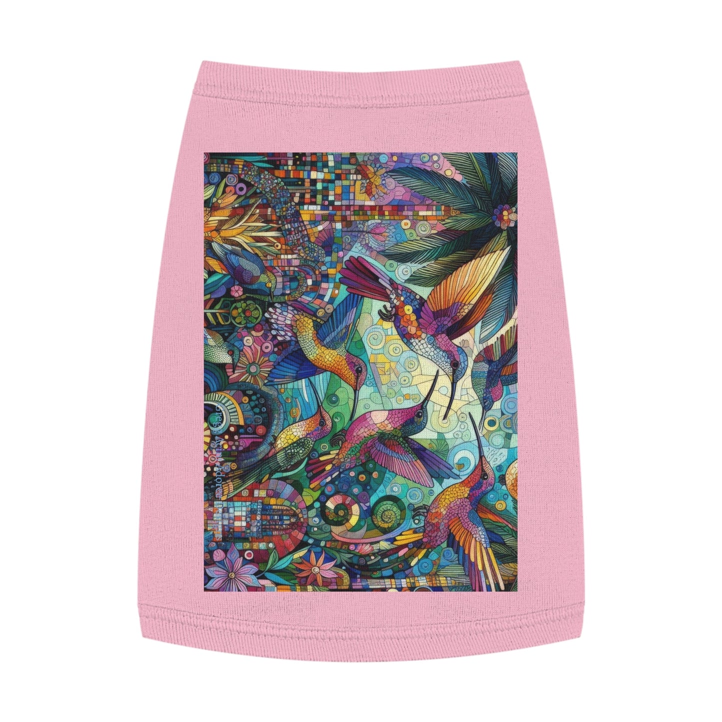 Hummingbird Kaleidoscope Pet Tank Top by Gregg Acini Adoree Designs - Gregg Acini Adoree Designs - Pets