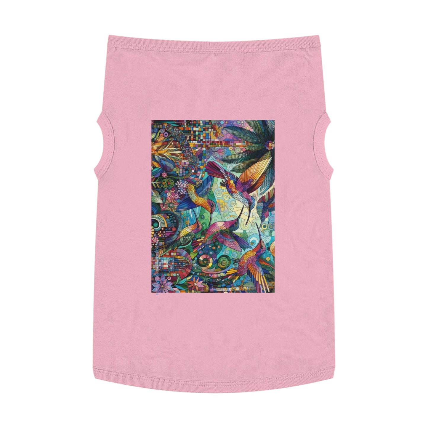 Hummingbird Kaleidoscope Pet Tank Top by Gregg Acini Adoree Designs - Gregg Acini Adoree Designs - Pets