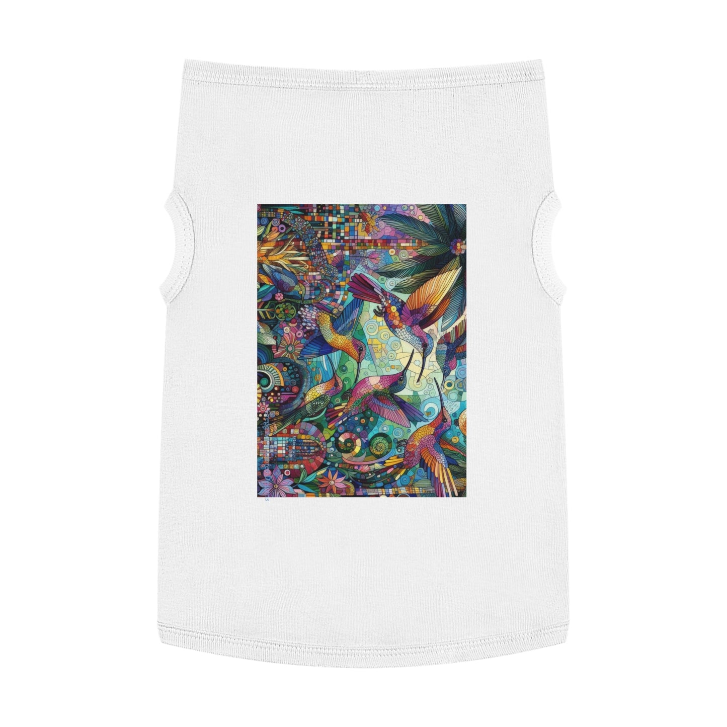 Hummingbird Kaleidoscope Pet Tank Top by Gregg Acini Adoree Designs - Gregg Acini Adoree Designs - Pets
