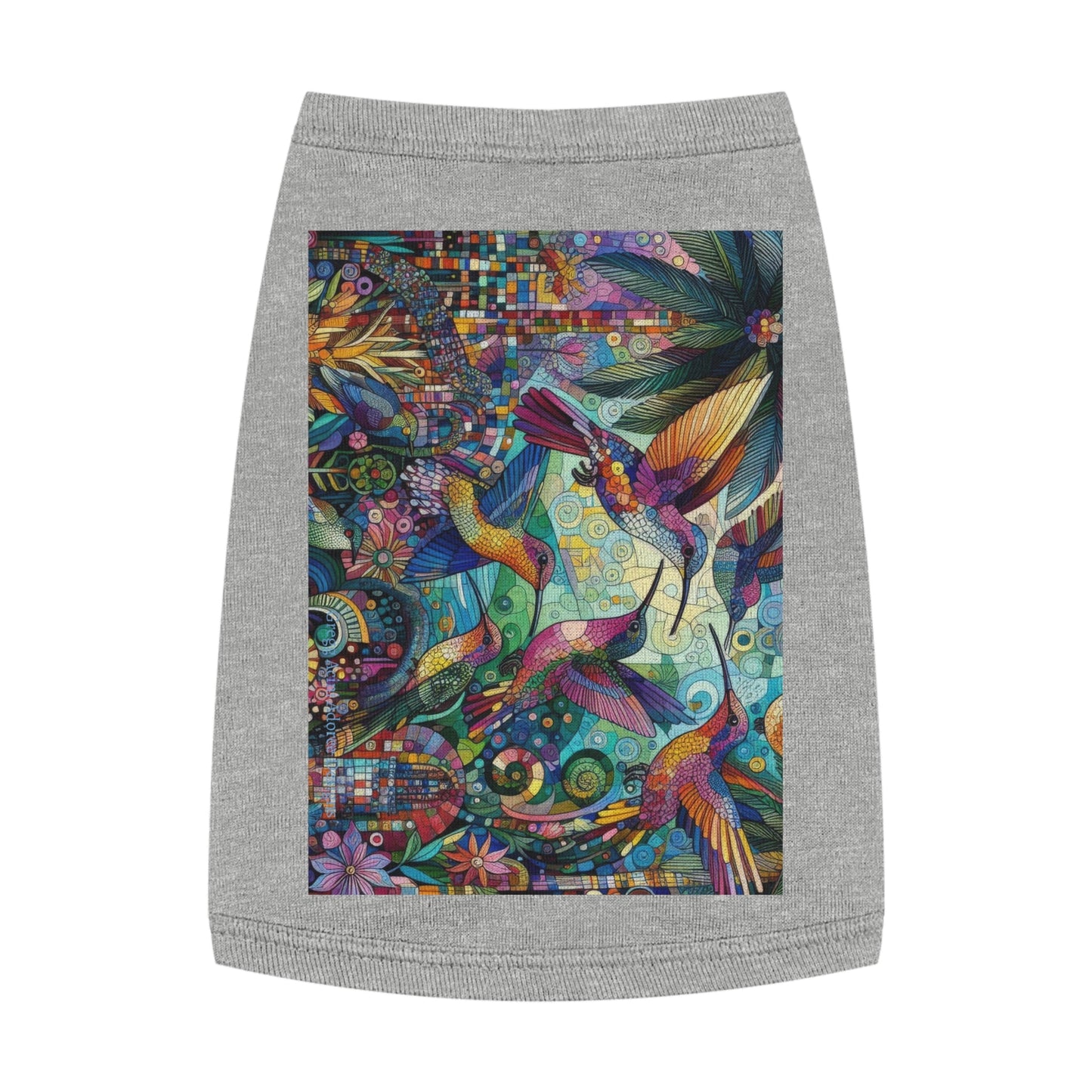 Hummingbird Kaleidoscope Pet Tank Top by Gregg Acini Adoree Designs - Gregg Acini Adoree Designs - Pets