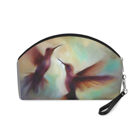 Hummingbird Makeup Bag – Vibrant Cosmetic Pouch for Nature Lovers - Gregg Acini Adoree Designs - Bags