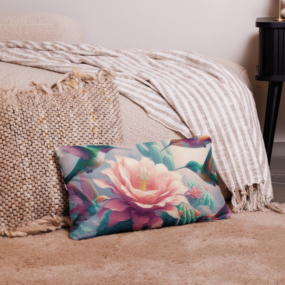 Hummingbirds and Cactus Pillow Case by Gregg Acini Adoree Designs - Gregg Acini Adoree Designs - Pillowcase