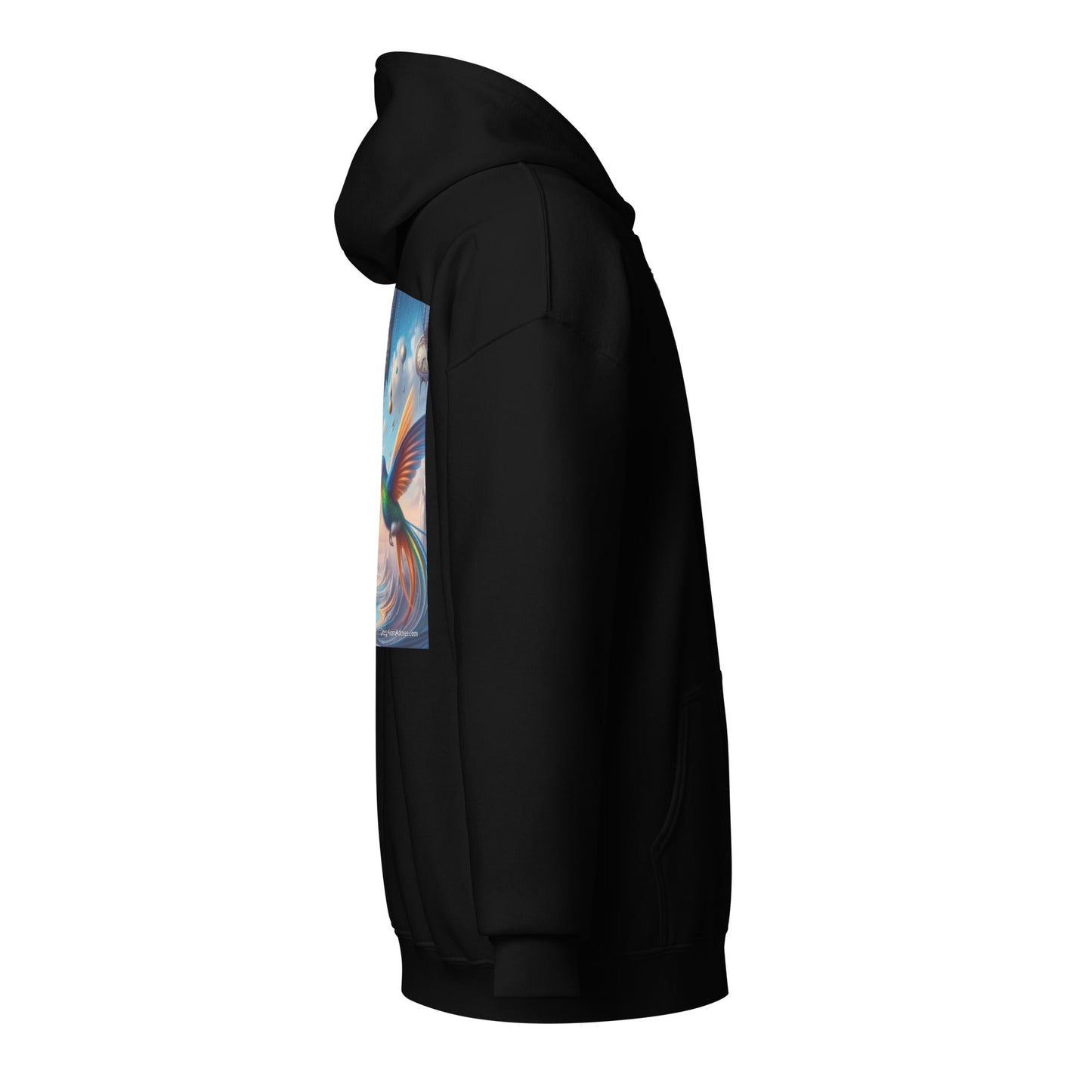 Hummingbirds and Clocks Unisex heavy blend zip hoodie - Gregg Acini Adoree Designs - Hoodie