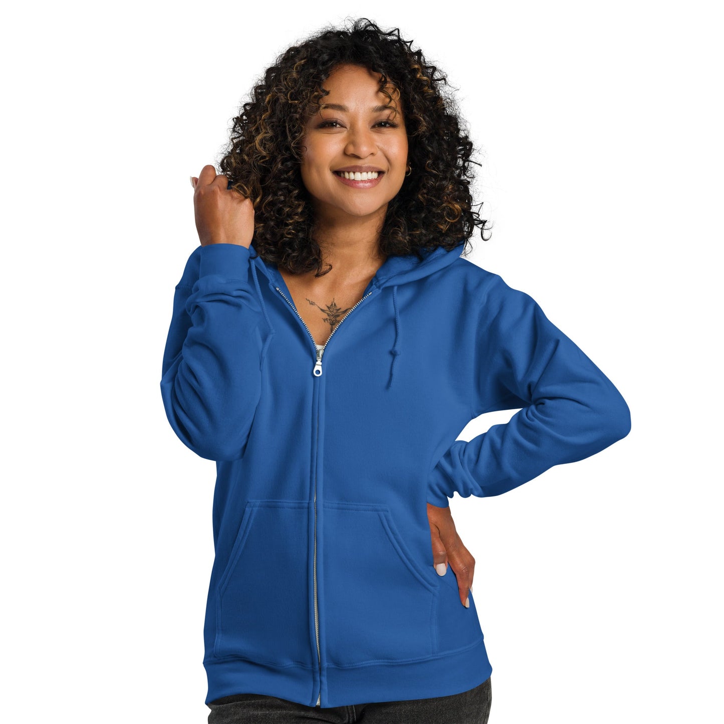 Hummingbirds and Clocks Unisex heavy blend zip hoodie - Gregg Acini Adoree Designs - Hoodie