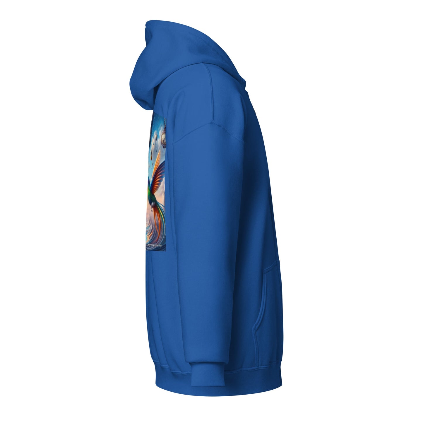 Hummingbirds and Clocks Unisex heavy blend zip hoodie - Gregg Acini Adoree Designs - Hoodie