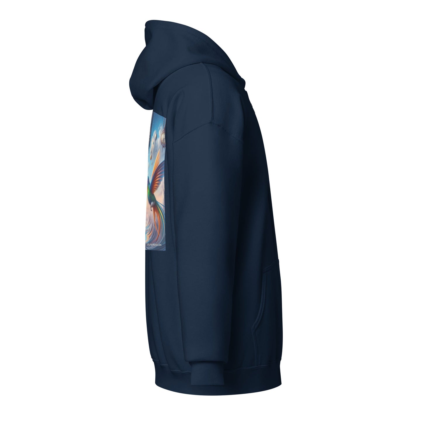 Hummingbirds and Clocks Unisex heavy blend zip hoodie - Gregg Acini Adoree Designs - Hoodie