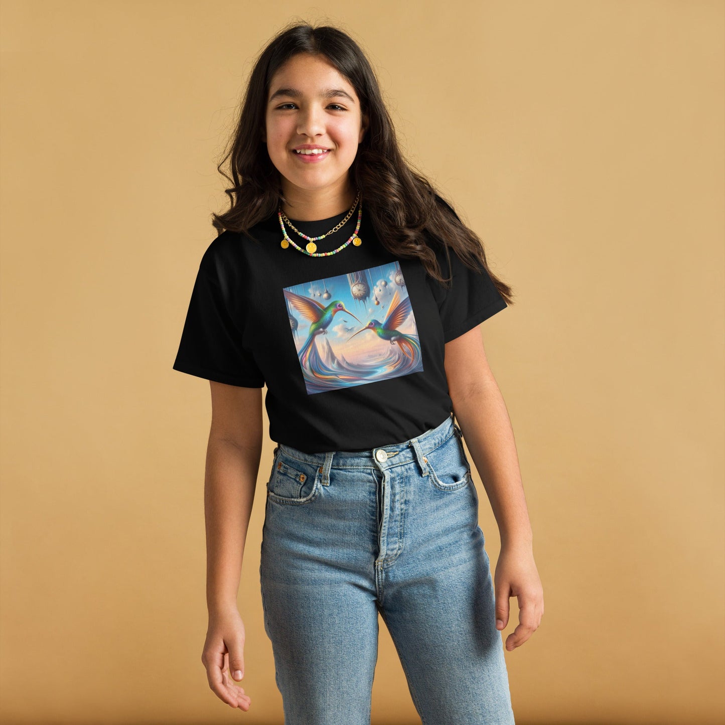 Hummingbirds and Clocks Youth classic tee by Gregg Acini Adoree Designs - Gregg Acini Adoree Designs - Youth T-Shirt