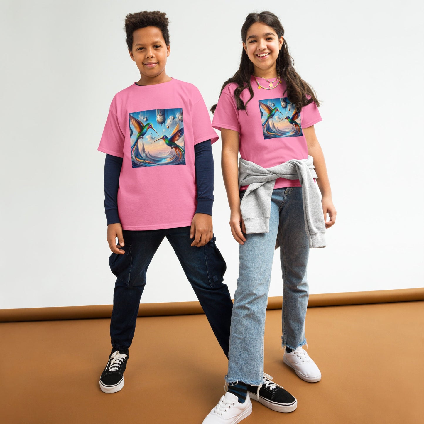 Hummingbirds and Clocks Youth classic tee by Gregg Acini Adoree Designs - Gregg Acini Adoree Designs - Youth T-Shirt