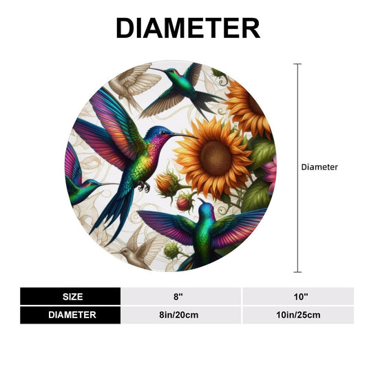 Hummingbirds and Sunflowers Decorative Plate - Gregg Acini Adoree Designs - Decorative Plates