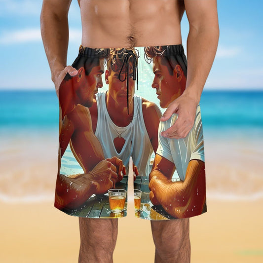 intensite des hommes Men's Beach Shorts - Gregg Acini Adoree Designs - Swimsuit