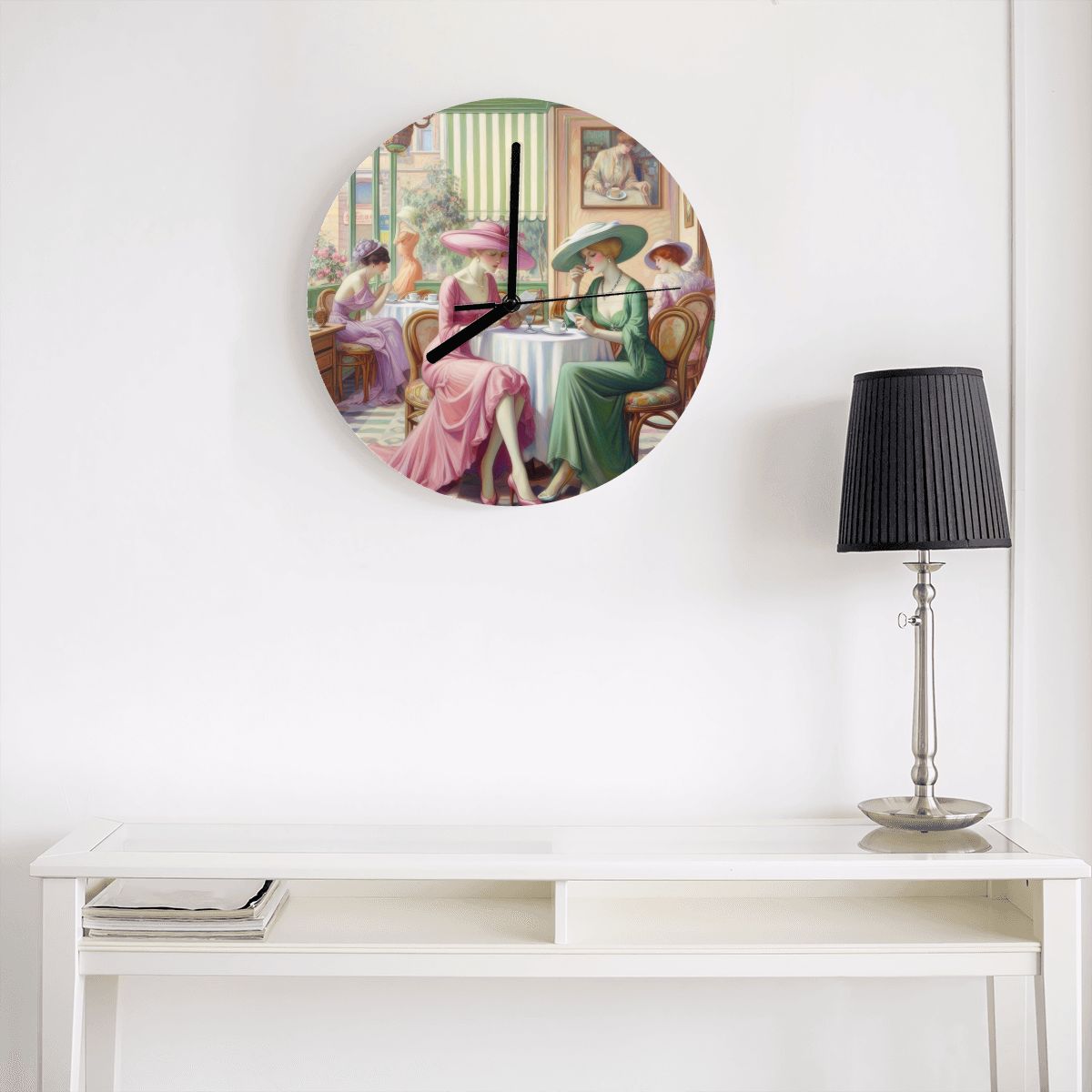 Kiffe Cafe MDF Wall Clock (Made in USA) - Gregg Acini Adoree Designs - Wall Clock