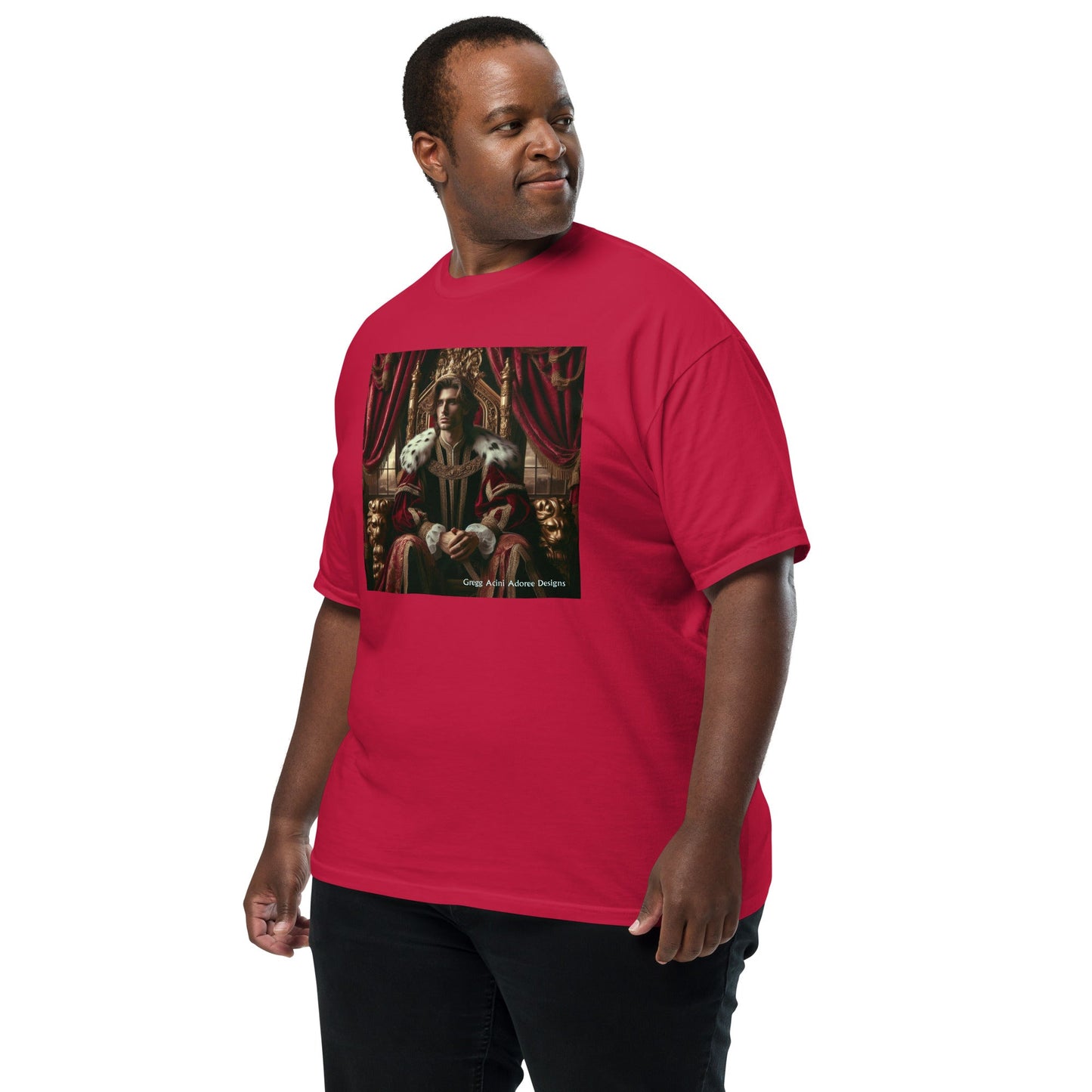 King1 Unisex garment - dyed heavyweight t-shirt - Gregg Acini Adoree Designs - Tee Shirt
