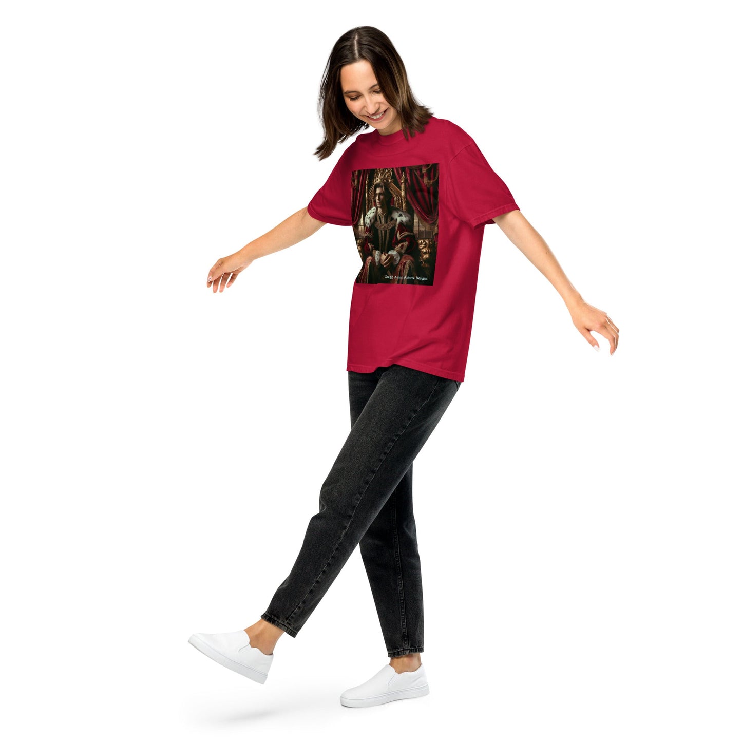 King1 Unisex garment - dyed heavyweight t-shirt - Gregg Acini Adoree Designs - Tee Shirt