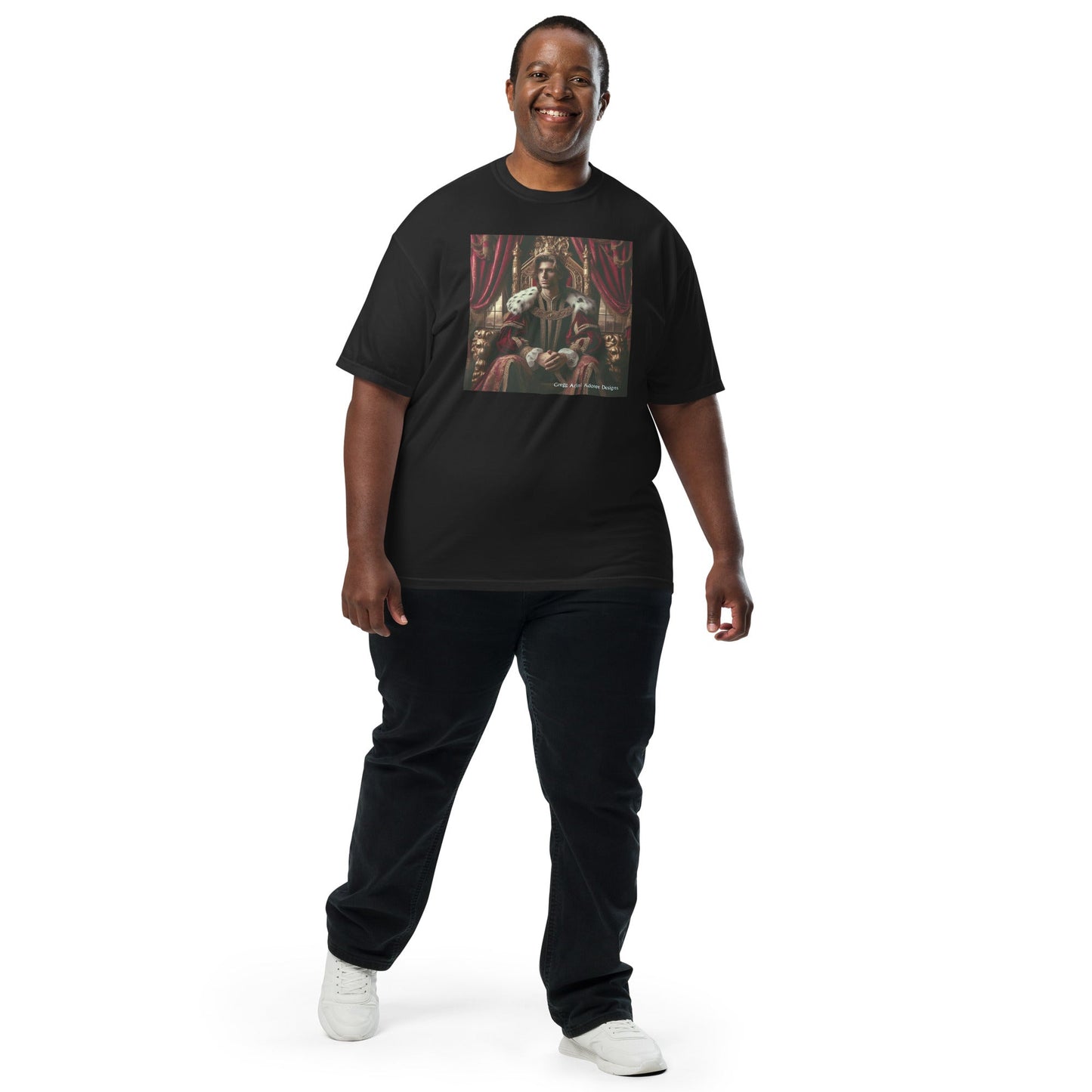 King1 Unisex garment - dyed heavyweight t-shirt - Gregg Acini Adoree Designs - Tee Shirt