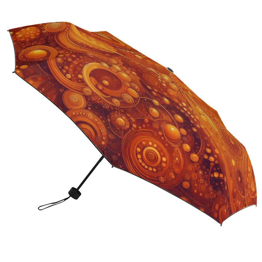 KL - Orange1 UV Protection Umbrella - Gregg Acini Adoree Designs - Umbrella