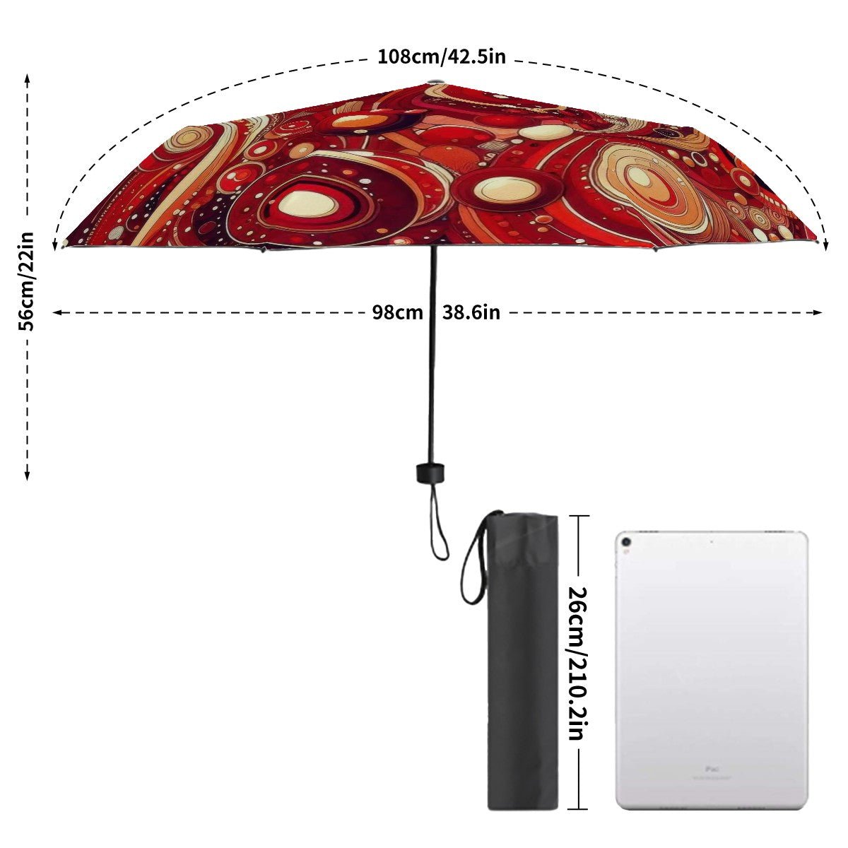 KL - Red2 UV Protection Umbrella - Gregg Acini Adoree Designs - Umbrella