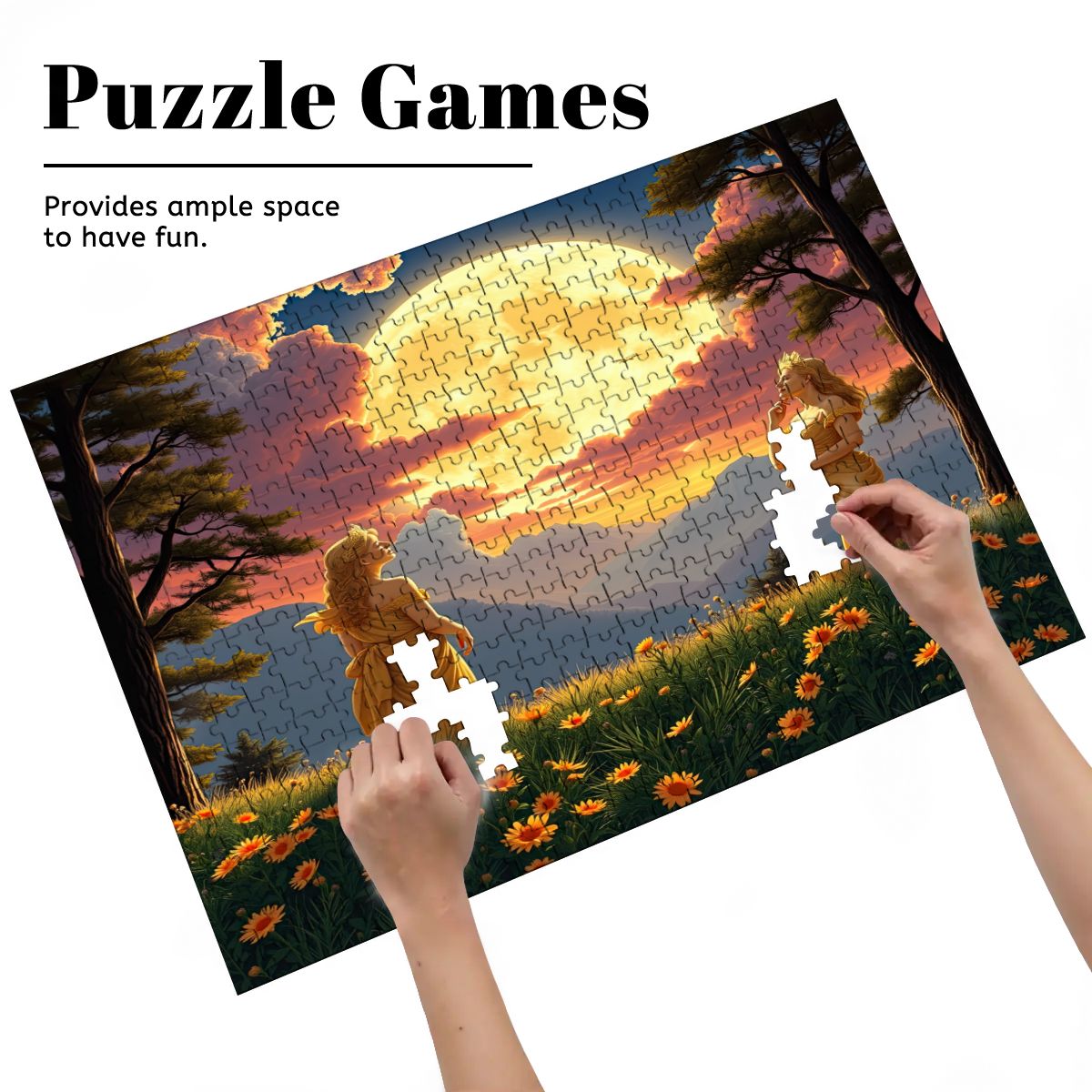 Ladies of the Mood Wooden Jigsaw Puzzles 500 pcs (Horizontal) - Gregg Acini Adoree Designs - Jigsaw Puzzle