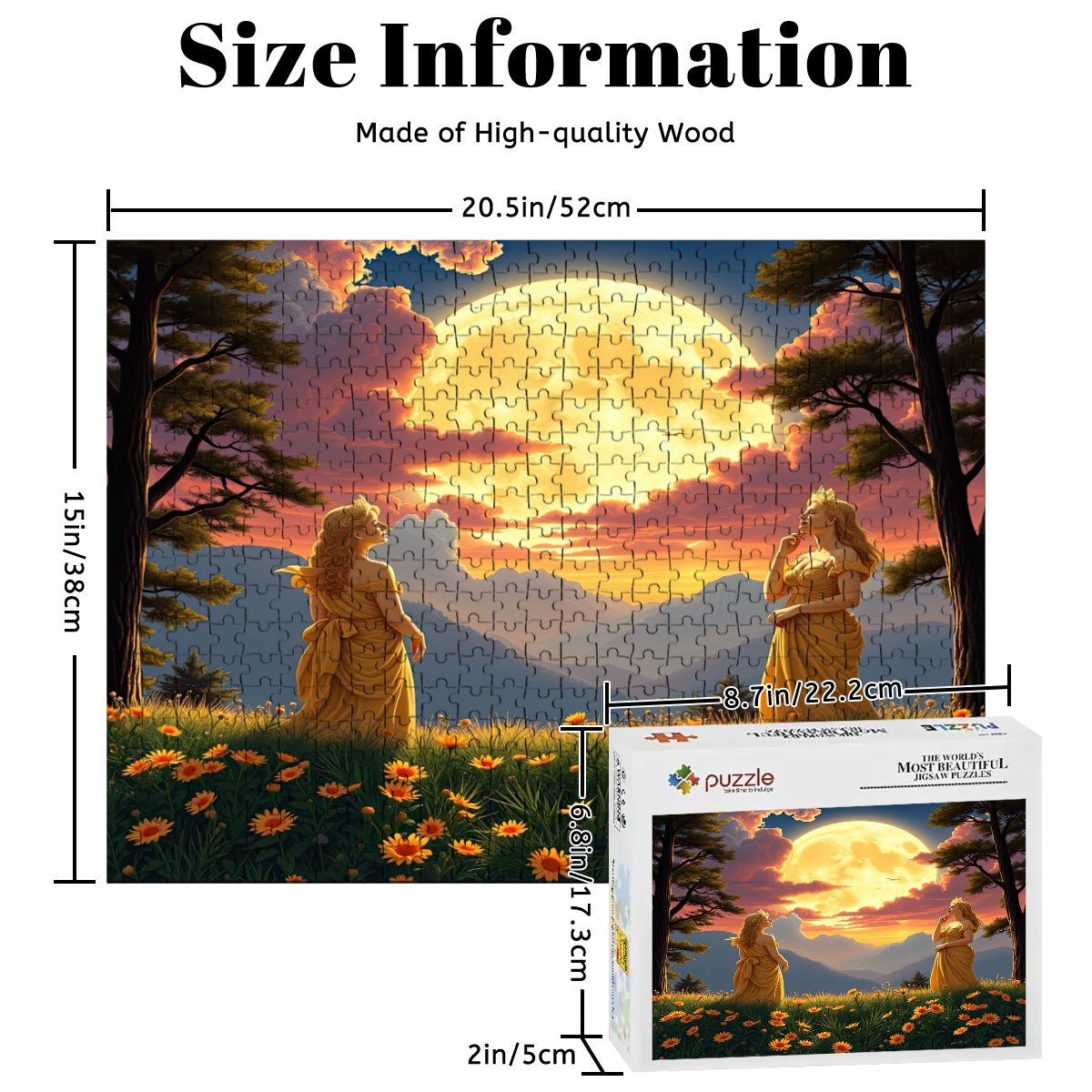 Ladies of the Mood Wooden Jigsaw Puzzles 500 pcs (Horizontal) - Gregg Acini Adoree Designs - Jigsaw Puzzle