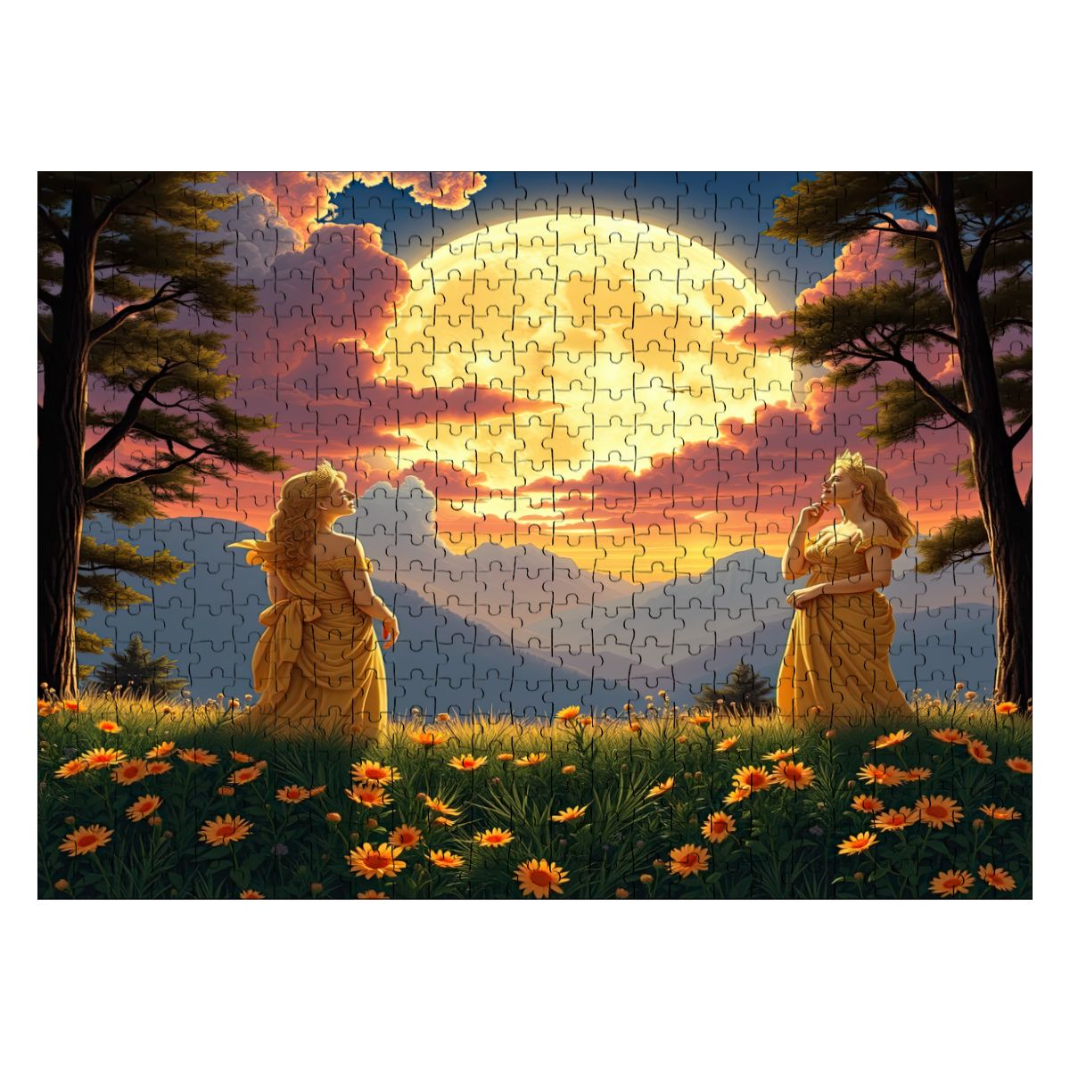 Ladies of the Mood Wooden Jigsaw Puzzles 500 pcs (Horizontal) - Gregg Acini Adoree Designs - Jigsaw Puzzle